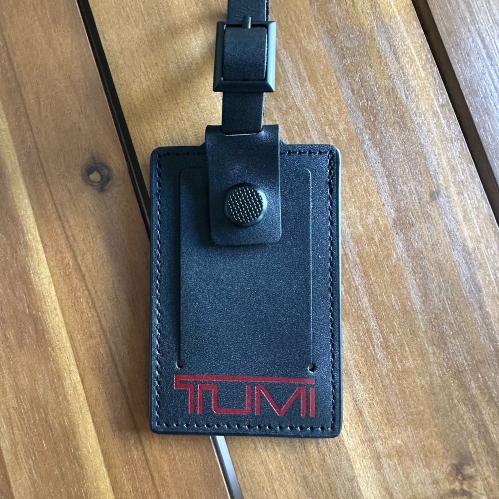Tumi Black Luggage Tag